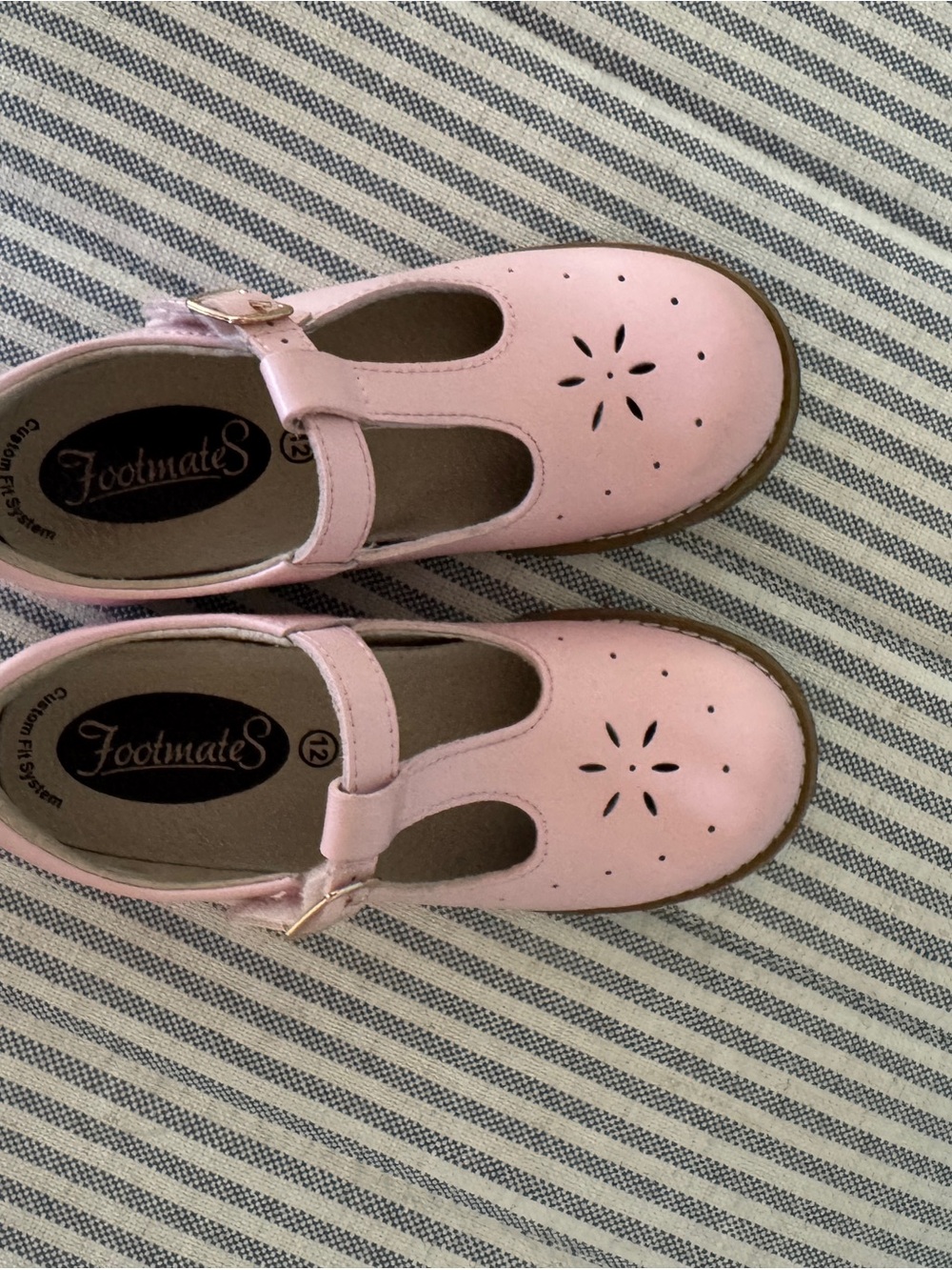 FootMates Pink T-Strap Mary Jane Dress Shoes